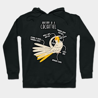 Lutino Cockatiel Anatomy Hoodie